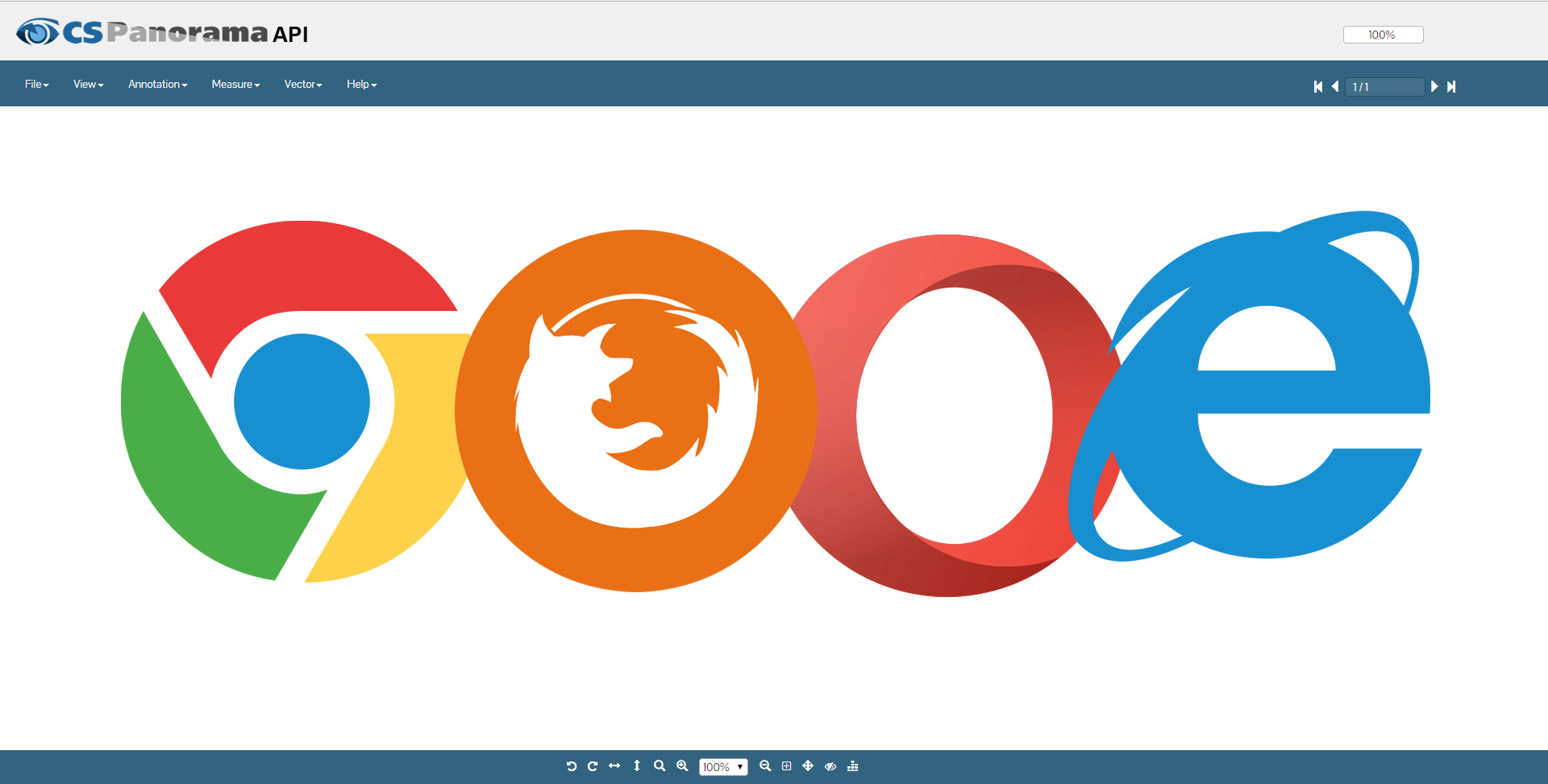 HTML5 document viewer with JS API | CSPanorama API